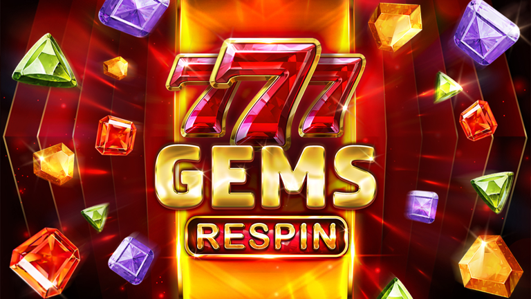 777 Gems Respin slot game interface