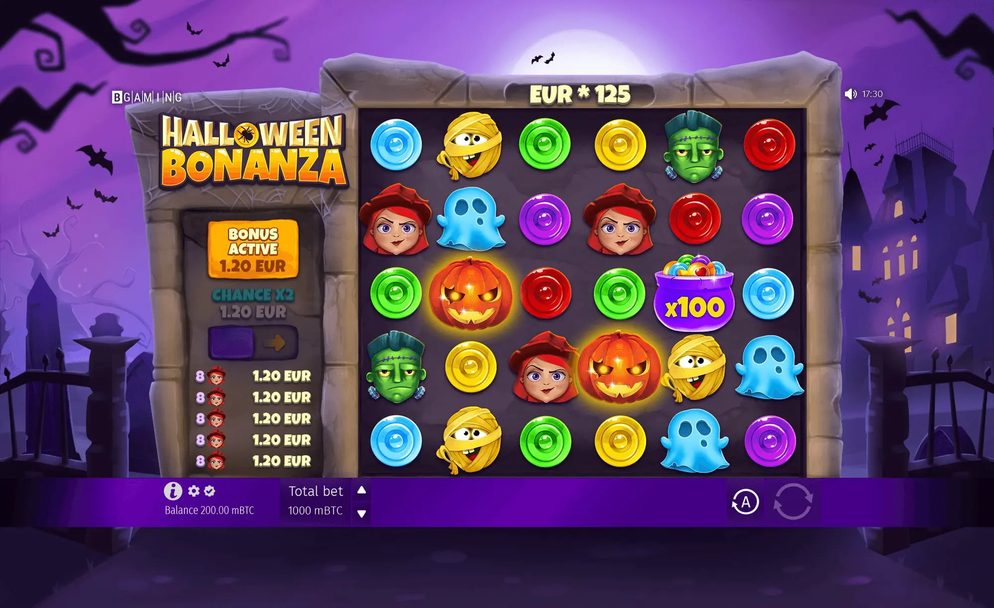 Bonus features in Halloween Bonanza