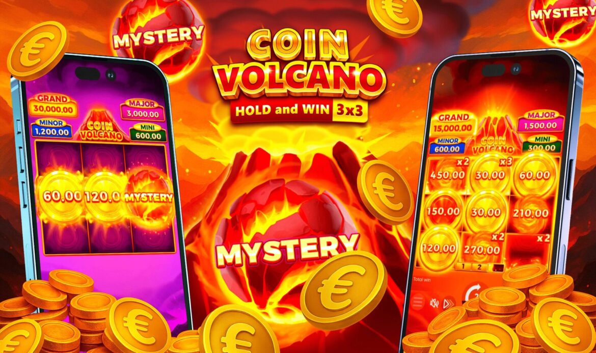Mystery and Collect Symbols Expand the Coin Volcano Bonus Round