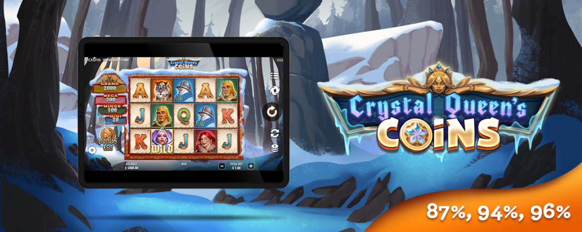 Crystal Queen's Coins Slot Game Interface