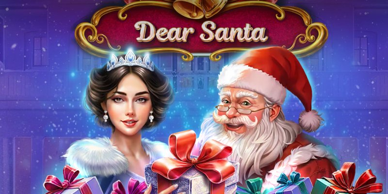 Dear Santa slot game on a mobile device