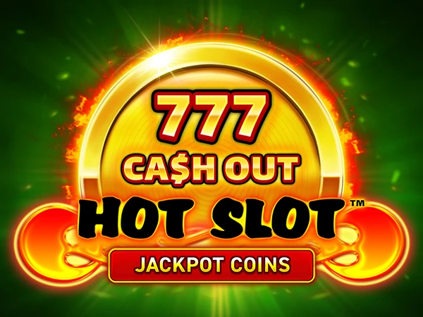 Hot 777 slot game interface displaying reels with classic symbols