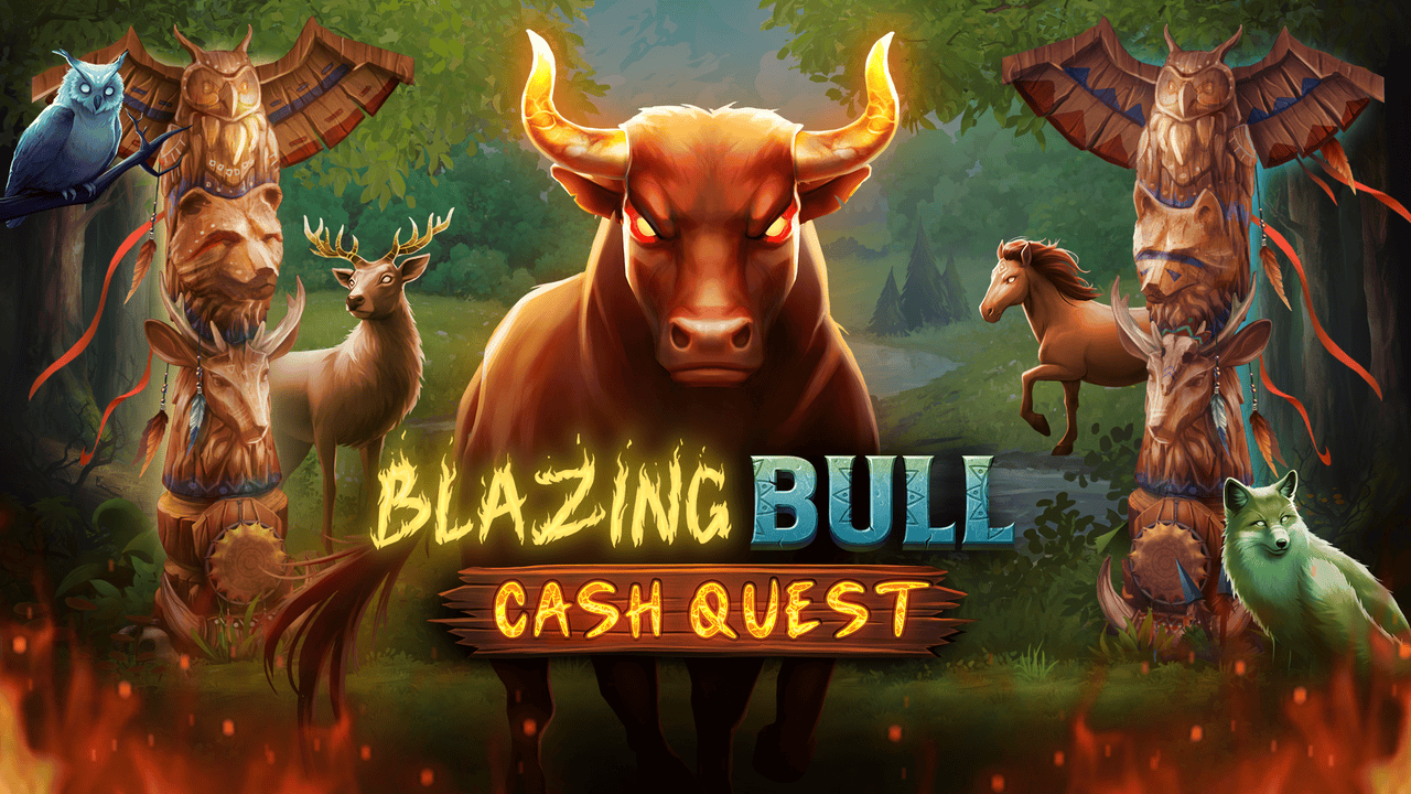 Kalamba Games online slot interface with Blazing Bull