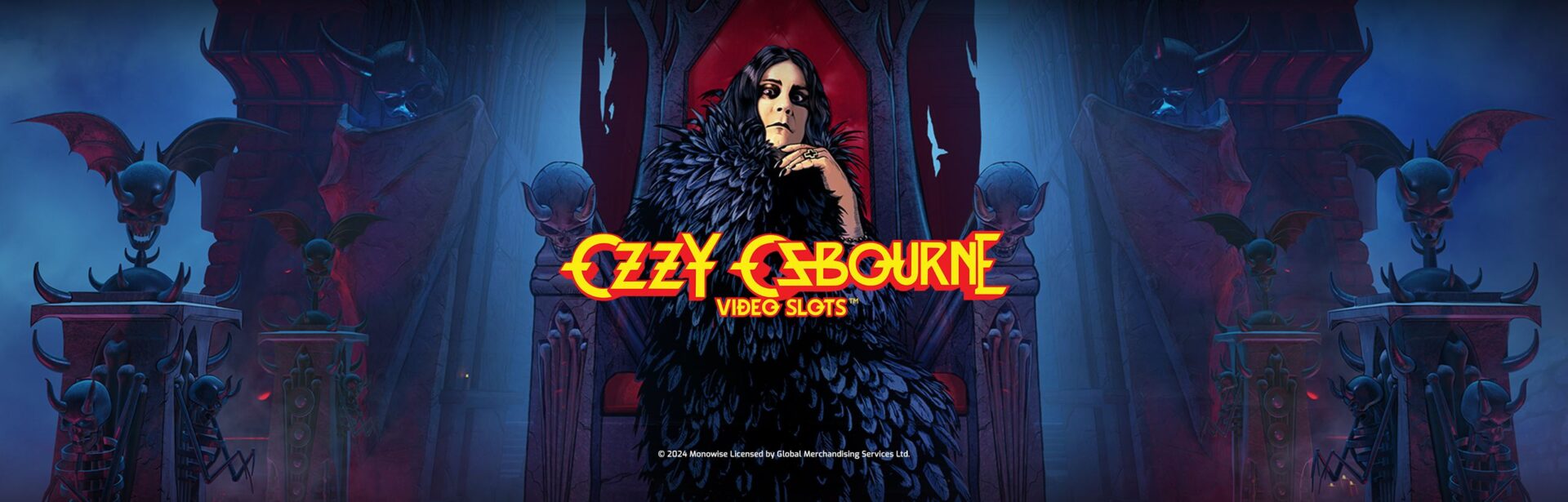 Symbols and features in the Ozzy Osbourne slot game