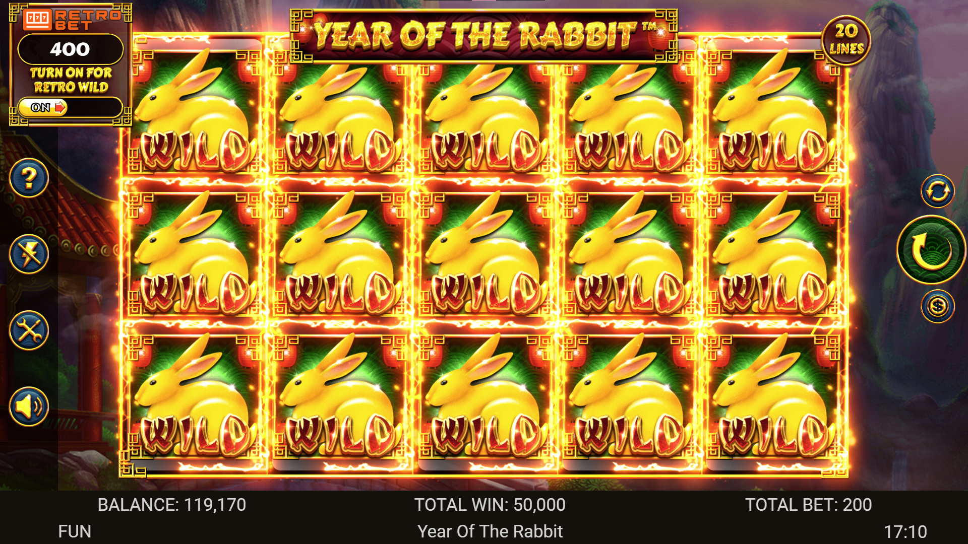 Winning Symbols in Year Of The Rabbit Slot