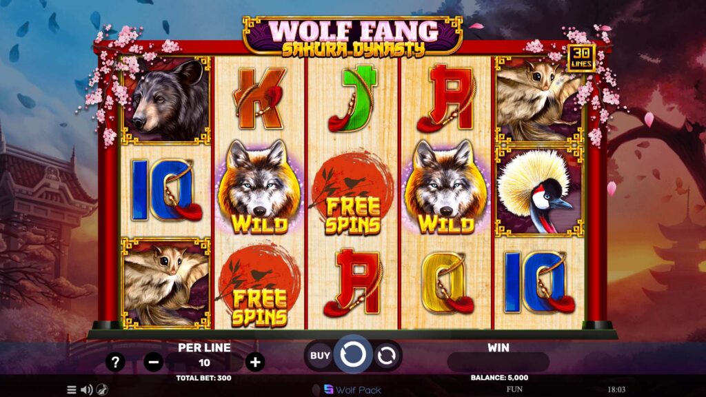 Wolf Fang - Sakura Dynasty wild symbol
